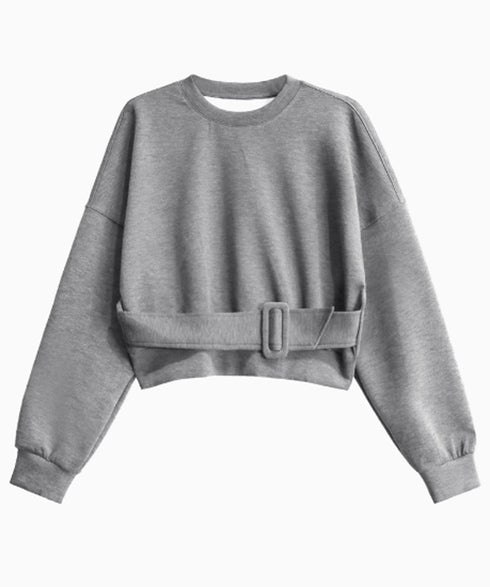 Belt Short Sweatshirt