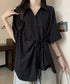 Drape Knot Blouse
