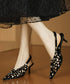 Stud Grid Sling Heel