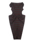 Plaid Draped Corset Dress
