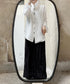 Column Button Long Blouse