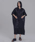 Stand Collar Silky Drape Dress