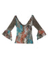 Bohemian Patchwork TieFront Top