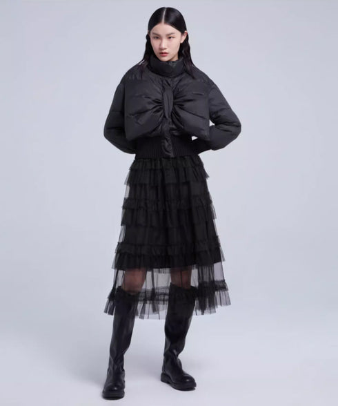 Bow Puff Down Jacket