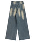 Crystal Dust Washed Wide Denim Pants
