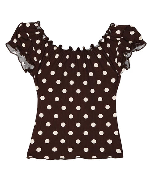 Polka Gather Top