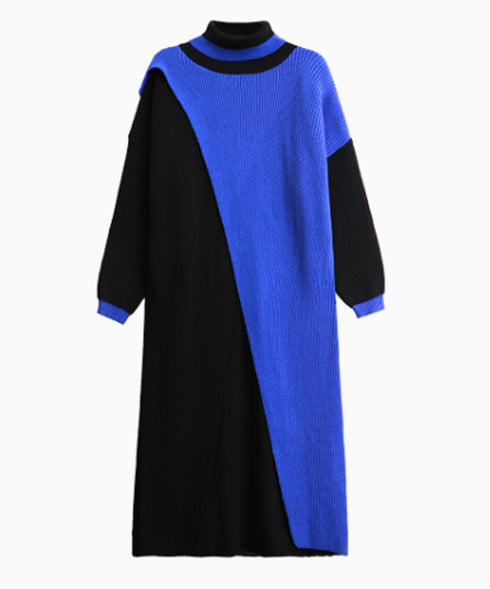 Center Slit Knit Dress