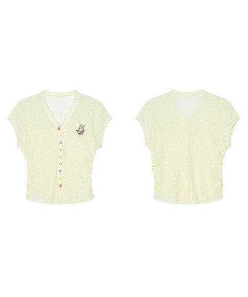 Pastel Button Cardigan
