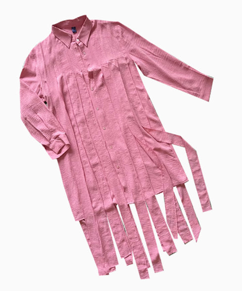 Klein Ribbon Shirt Dress