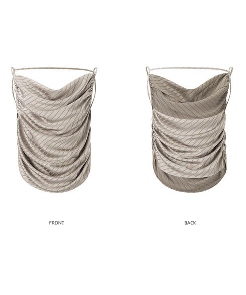 Draped Satin Cami Top