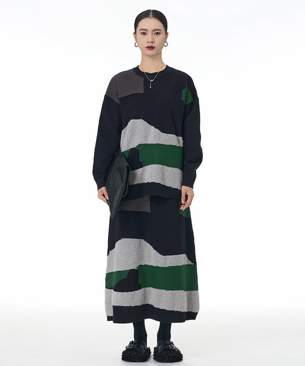 Abstract Block Knit Series