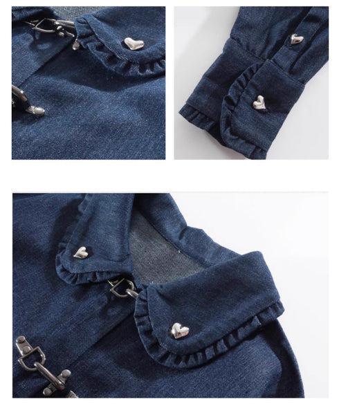 Heart Button Denim Series