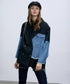 Patch Denim Contrast Jacket