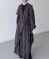 Drape Wrapped Long Coat