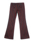Striped Low Waist Bootcut Pants