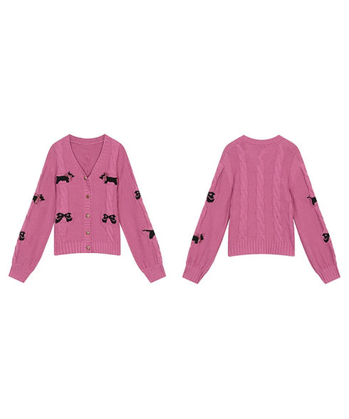 Ribbon Terrier Cardigan