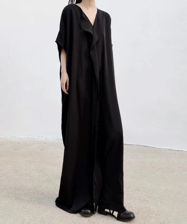 Cascade Drape Long Dress