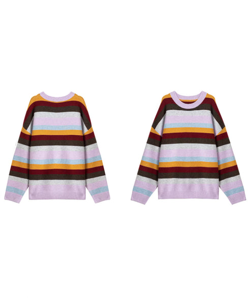 Multi Border Soft Knit Top