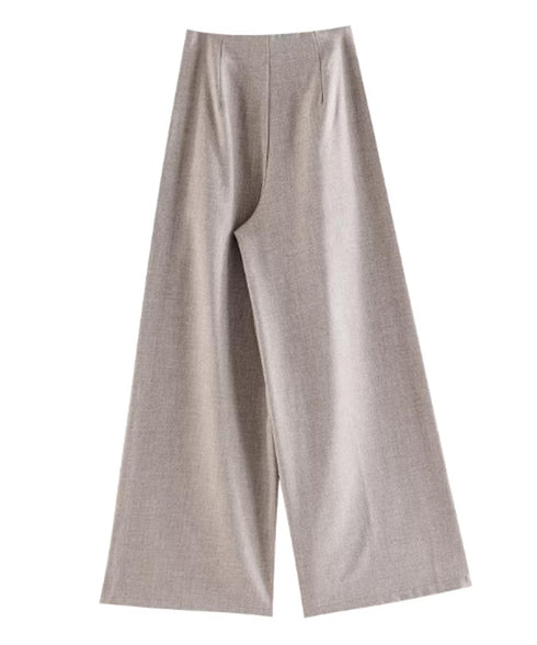 Drape Belt Wide Slacks