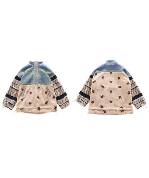 Pattern Fleece Pullover
