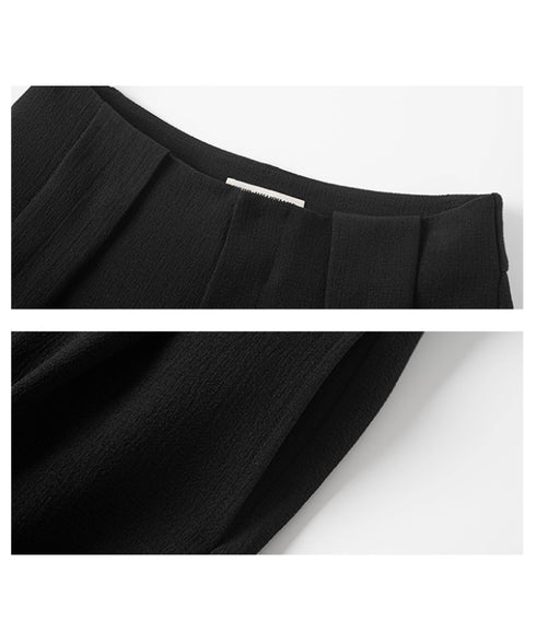 Front Tucked Wide Pants