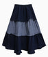 Check Layer Tier Skirt
