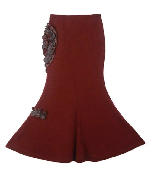 Rose Ruffle Mermaid Skirt