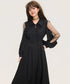 Sheer Sleeve Lace-Up Dress Series