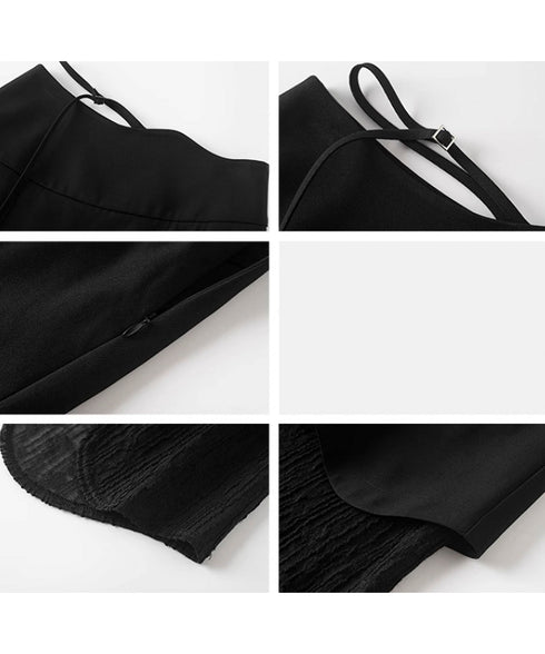 Wave Line Patchwork Skirt