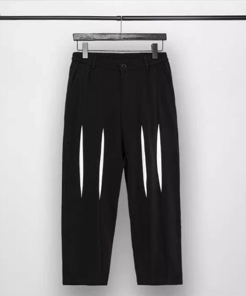 Two-tone Cropped Pants