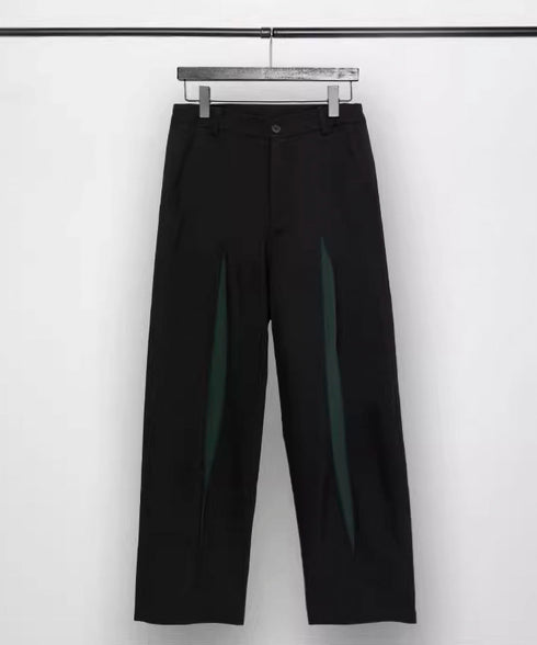 Center Splicing Design Pants