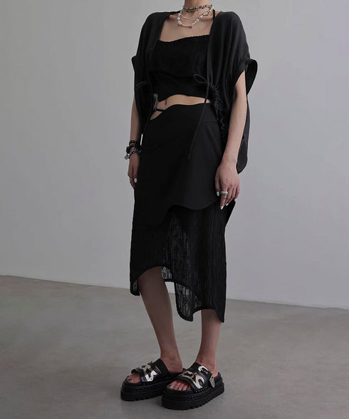 Double Hem Suspender Top