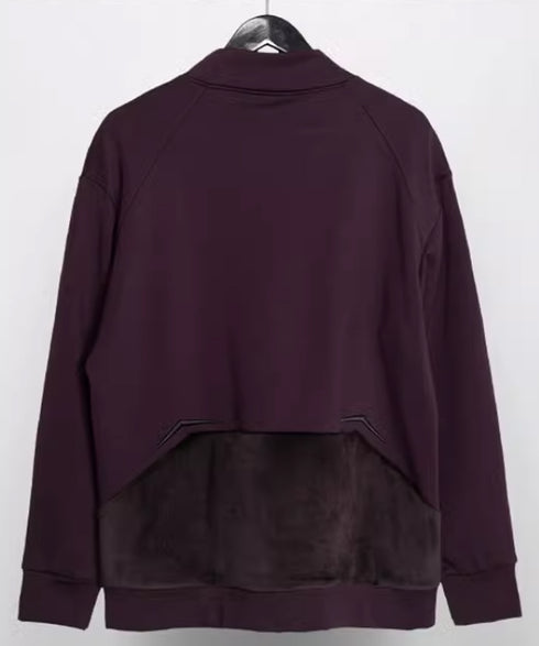 Geometric Contrast Color Top