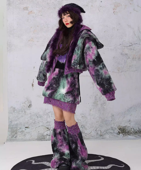 Layered Camouflage Leg Warmers