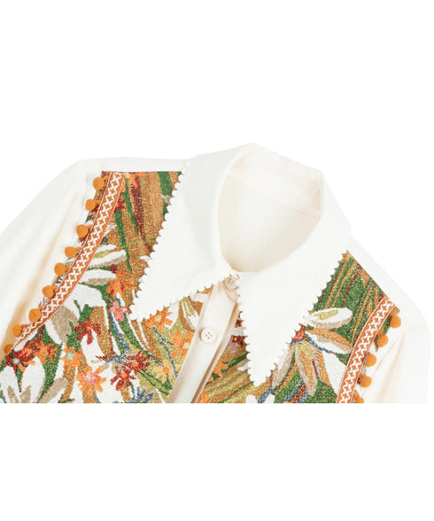 Jacquard Splicing Dress