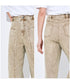 Washed Panel Denim Pants