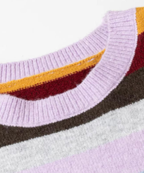 Multi Border Soft Knit Top