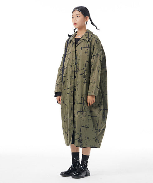 Abstract Pattern Long Jacket