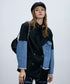 Patch Denim Contrast Jacket