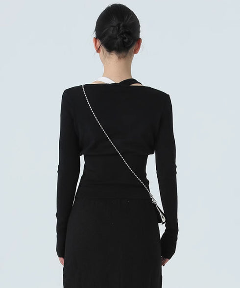 Contrast Slimming Knit Series