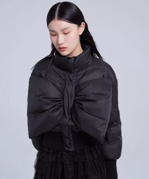Bow Puff Down Jacket