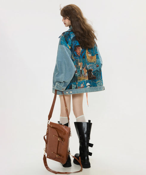 Vintage Patch Denim Jacket