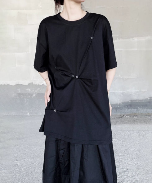 Button Fold Graphic Top