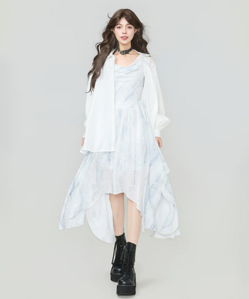 Drape Veil Dress