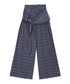Grid Wrap Wide Pants