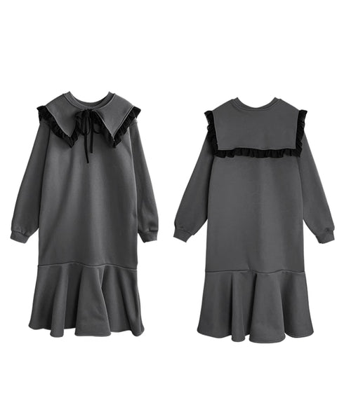 Sailor Collar Sweat Dress