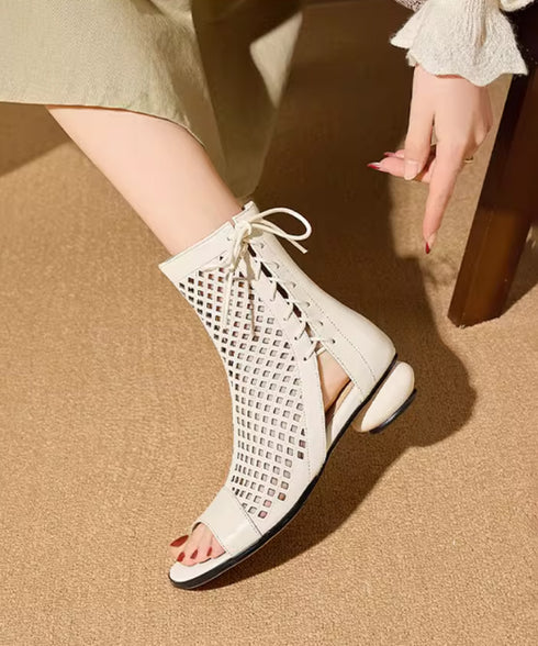 Grid Cut Boots