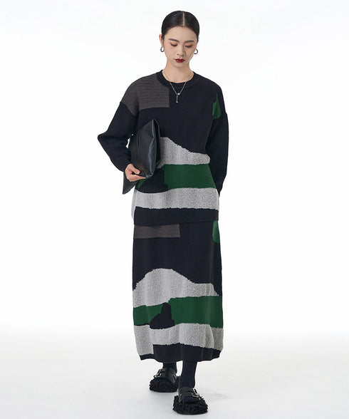 Abstract Block Knit Series