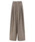 Tweed Tuck Wide Slacks