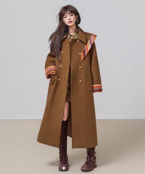 Ethnic Ribbon Long Coat